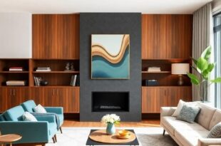 Crafting Timeless Elegance: A Custom Mid-Century Modern Living Room Revitalized