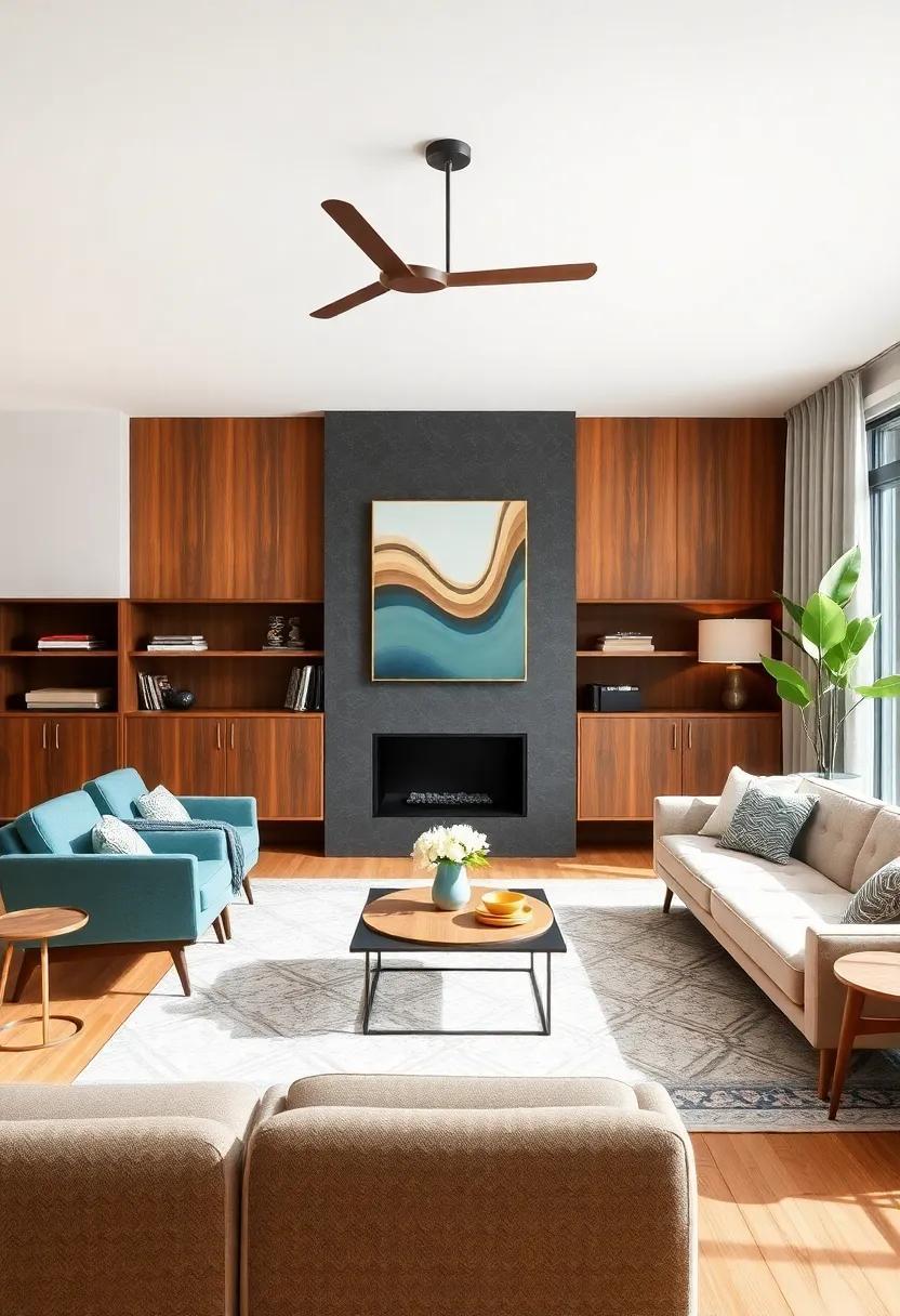 Crafting Timeless Elegance: A Custom Mid-Century Modern Living Room Revitalized