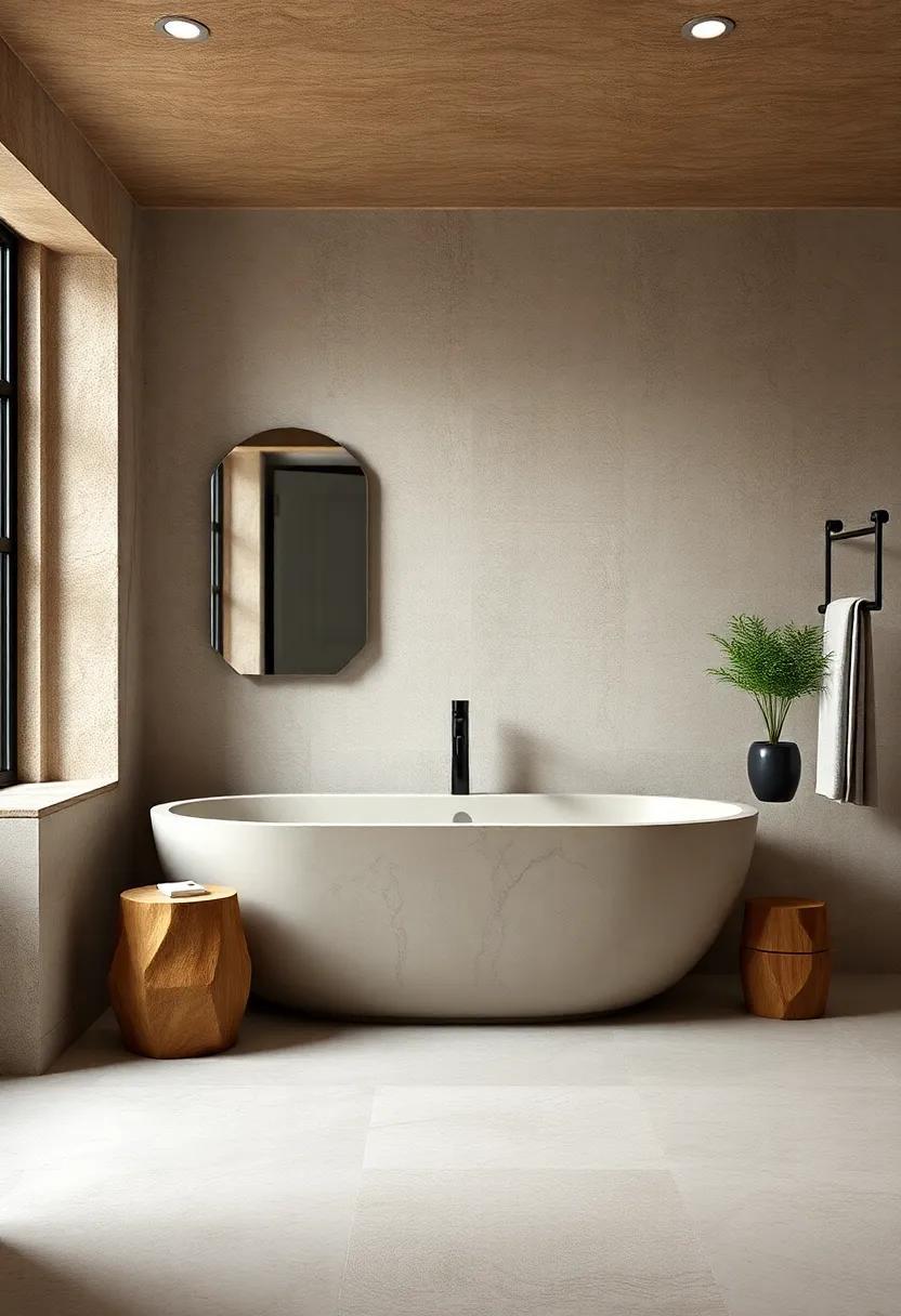 Embracing Nature: Rustic Bathroom Designs Infused with Stone Accents