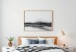 Transforming Minimalism: Elevate Your Simple Bedroom with Modern Wall Art