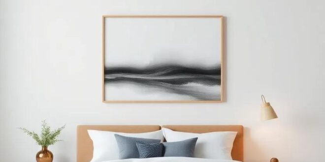 Transforming Minimalism: Elevate Your Simple Bedroom with Modern Wall Art