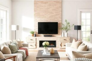 Embracing Calm: Designing a Neutral Farmhouse Living Room for Cozy Elegance