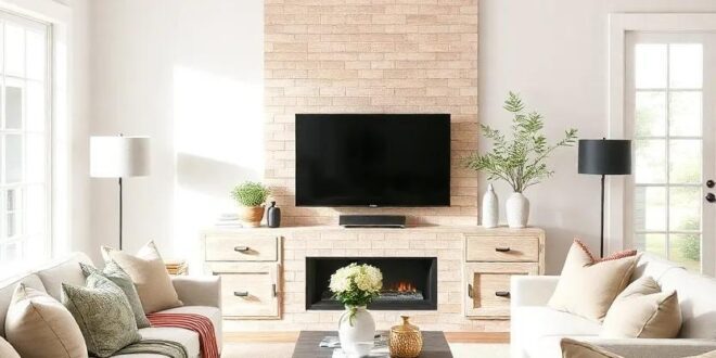 Embracing Calm: Designing a Neutral Farmhouse Living Room for Cozy Elegance
