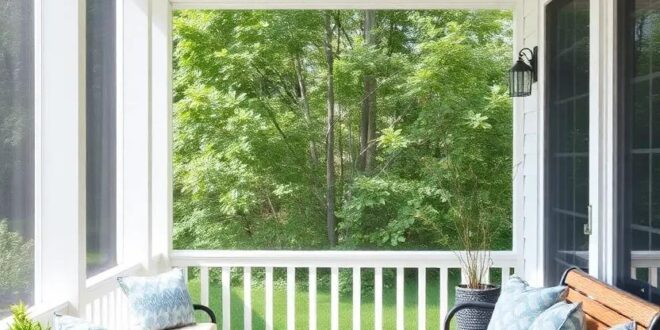 Transform Your Outdoors: Embrace Comfort with a Screened Porch and Bench Seating