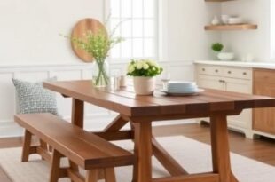 Cozy Gatherings: The Timeless Charm of Farmhouse Kitchen Tables with Benches