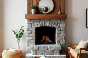 Cozy Charm: Transforming Small Living Rooms with Reclaimed Wood Fireplaces