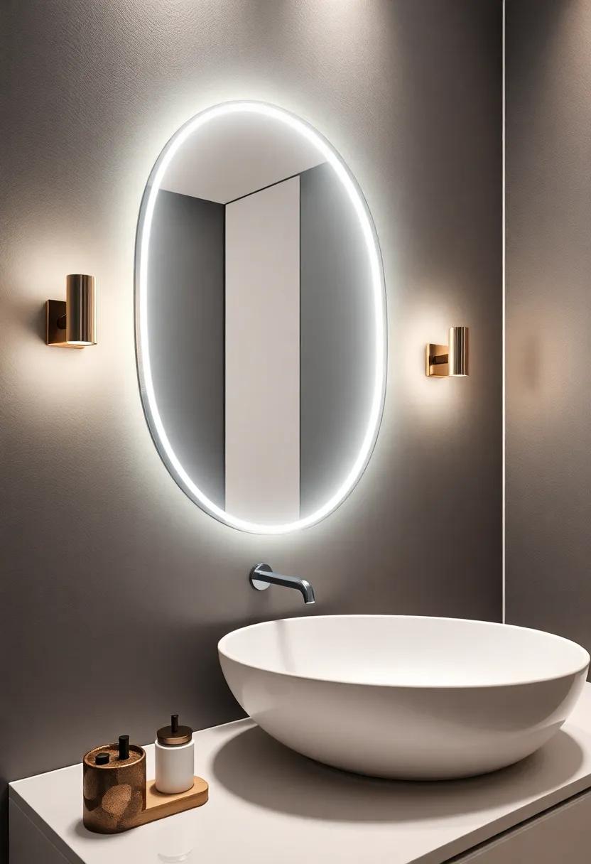 Bold Statements: Unique Shaped Mirrors as Focal​ Points