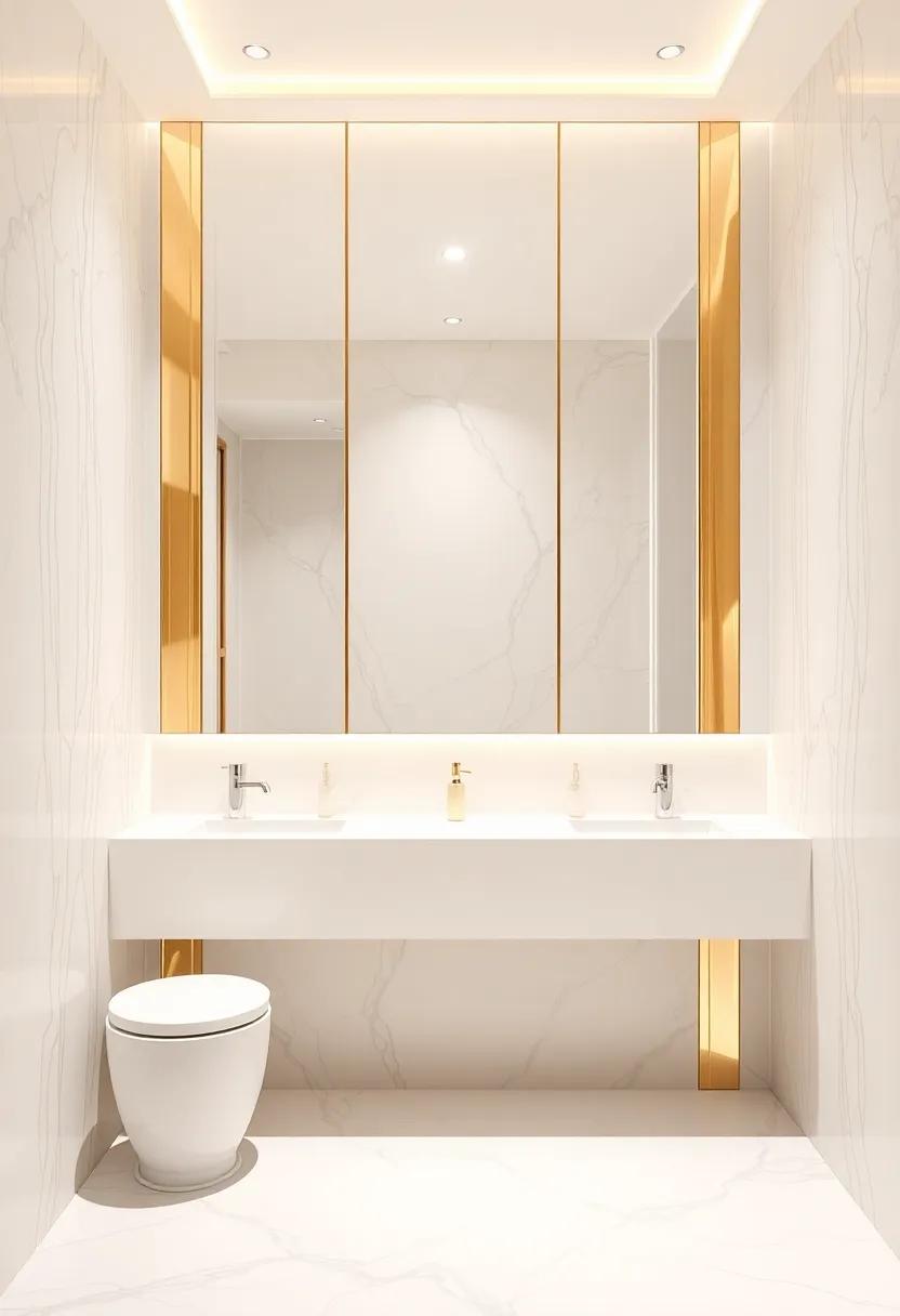 Luxury⁤ Touch: Gold ‍and Metallic Accents in Bathroom Designs