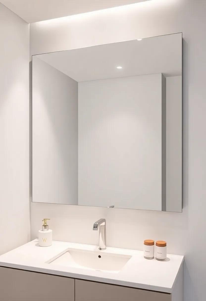 Sleek and Minimalist: Embrace Simplicity with Frameless Mirrors