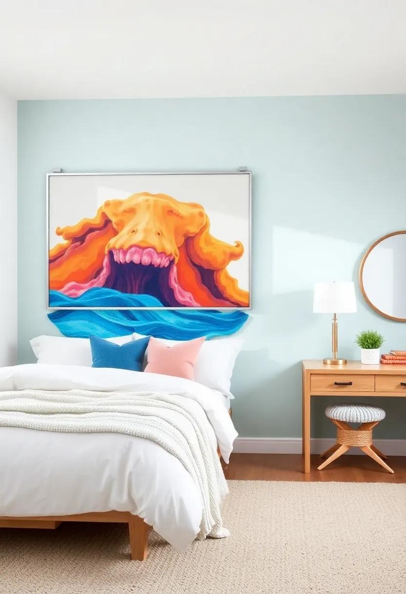 Incorporate Ocean-Inspired Wall Art for⁤ a splash of Color