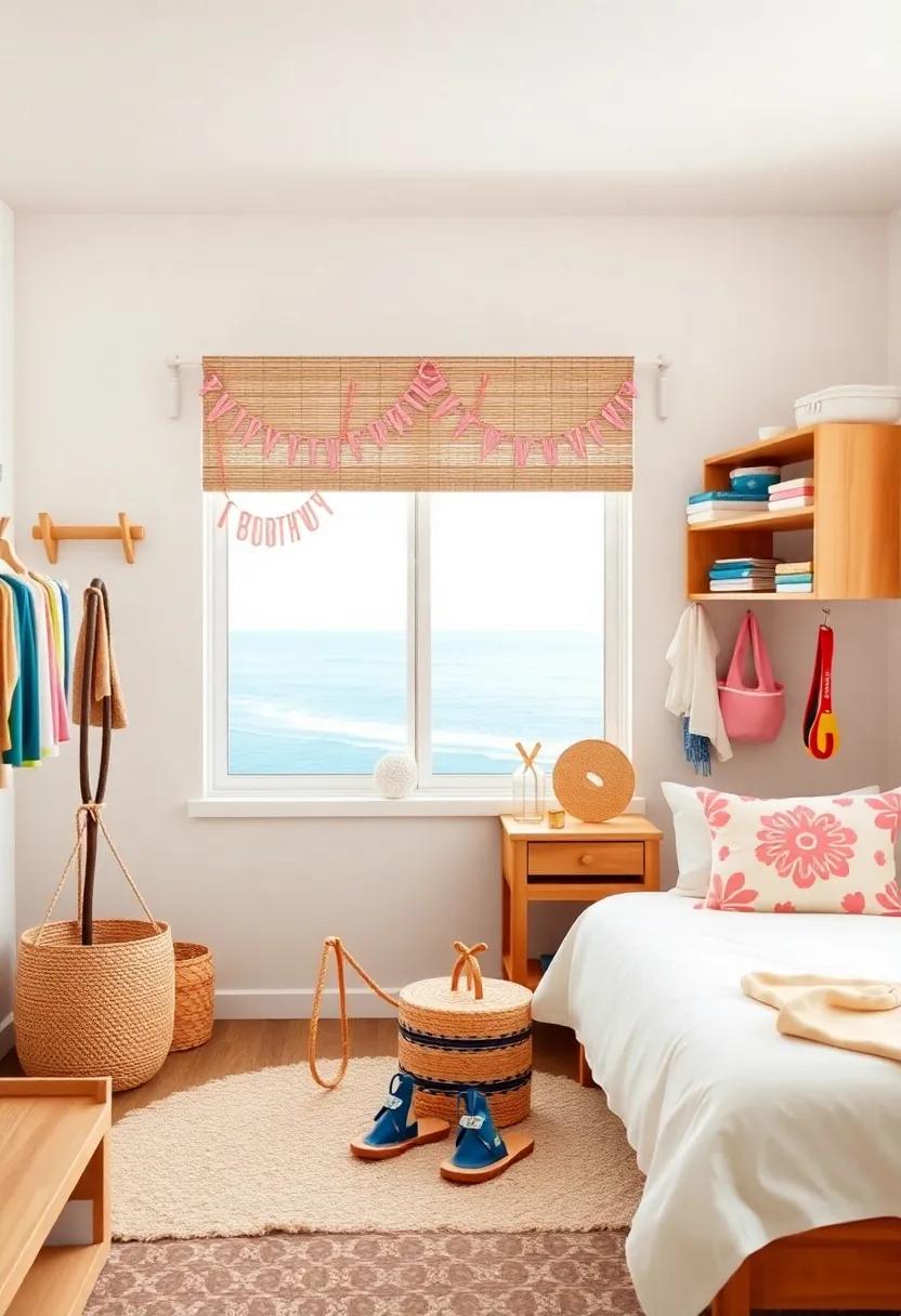 Incorporate functional Beach gear as Decor Elements