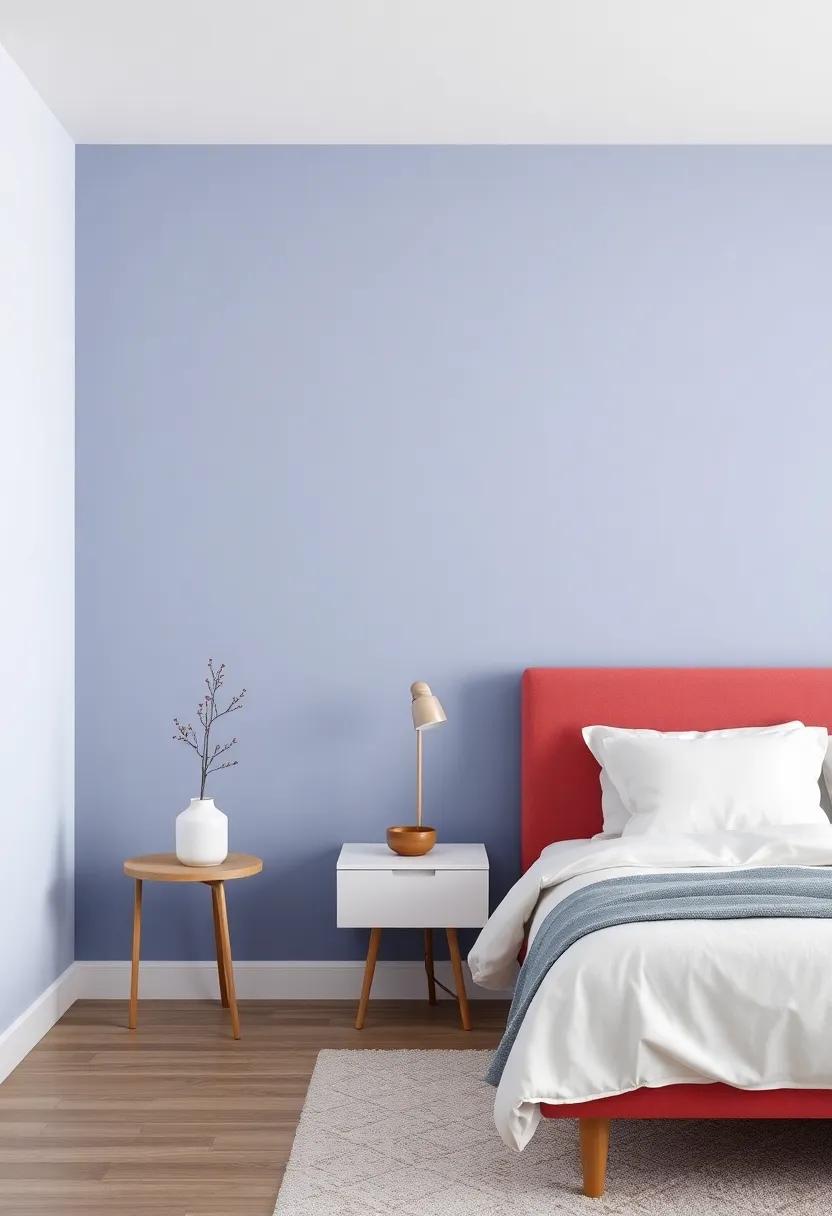 Transforming Your Bedroom Sanctuary with Bold Colors for an Eye-Catching Accent Wall