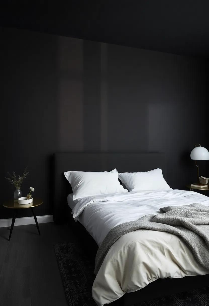 dark‍ and Moody: The Allure of Deep Hues for a ⁢Dramatic Bedroom Retreat