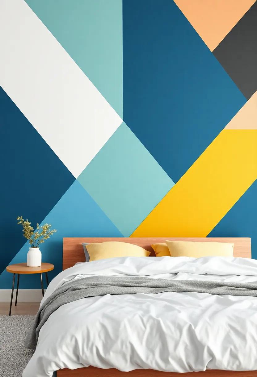 Geometric Shapes: Adding an⁤ Artistic⁣ Touch with Creative ​Wall Patterns