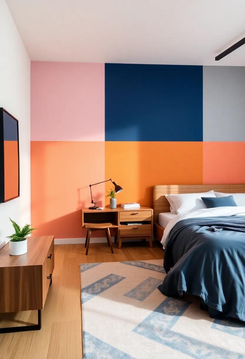 Incorporate Trendy Color Blocking ⁢for a Contemporary Bedroom Design