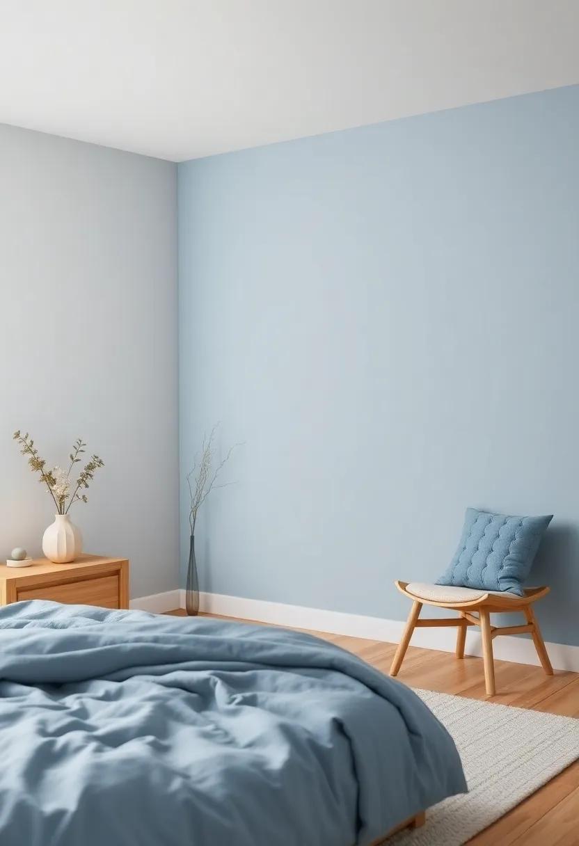 Create Serenity with Cool Blues to Soften the Warmth of Timber