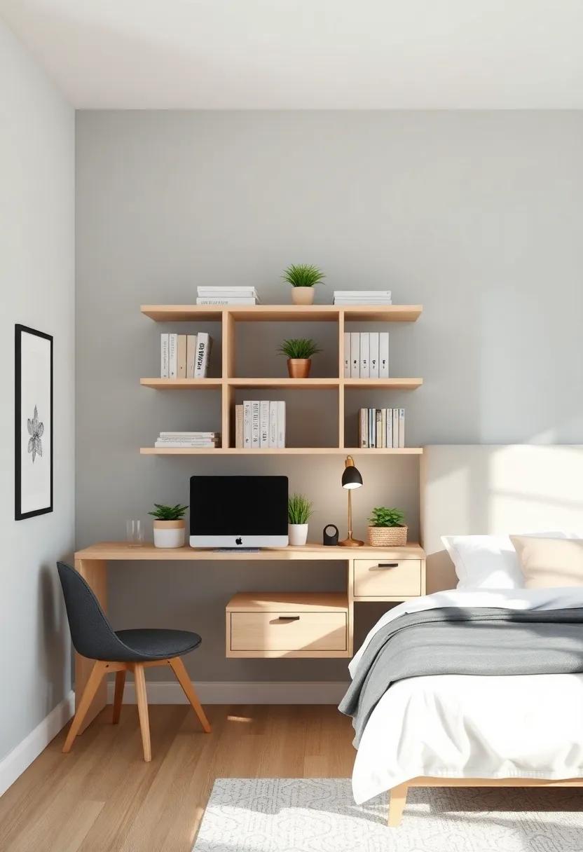 Boosting ⁤Productivity with Functional Shelving in Home Office Bedrooms