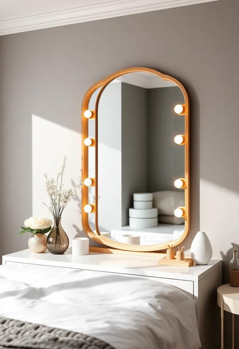 elevate Your Bedroom Aesthetic With a Stunning Vanity ⁣Mirror Centerpiece