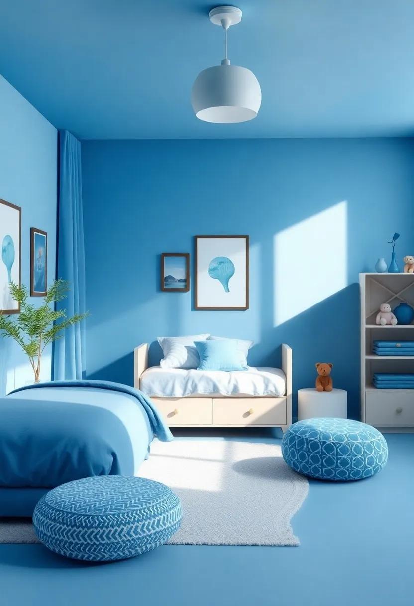 Creative Blue Color‍ Palette for ⁢a Dreamy Boys Room Ambiance