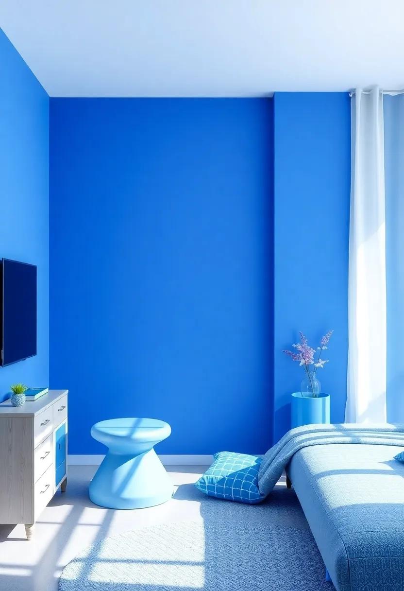 Futuristic Blue Elements for Tech-Savvy Boys’ rooms