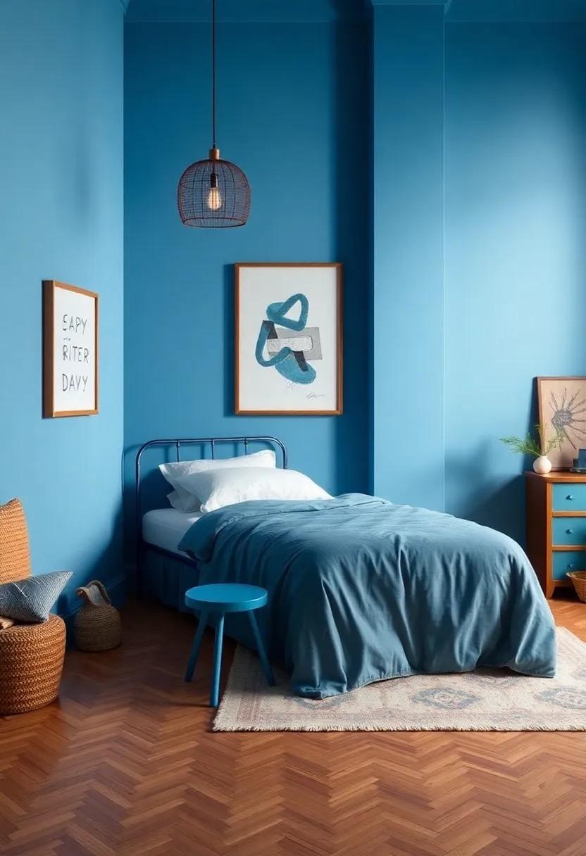 Vintage Blue Decor That ‌Transports to a ⁣Bygone Era