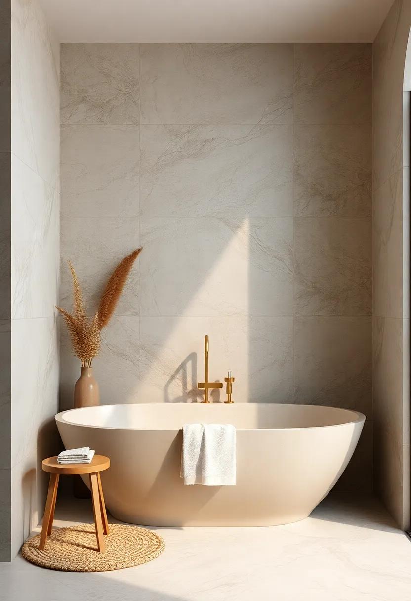 The⁤ Allure of natural Textures in Boho Bathroom Surroundings