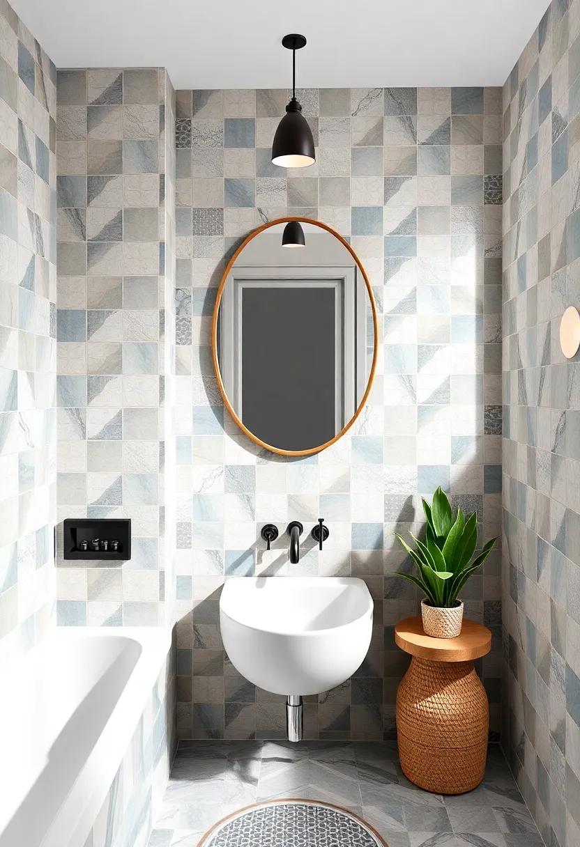 inspiration from Global Cultures Seen in Boho ‌Bathroom Tiles