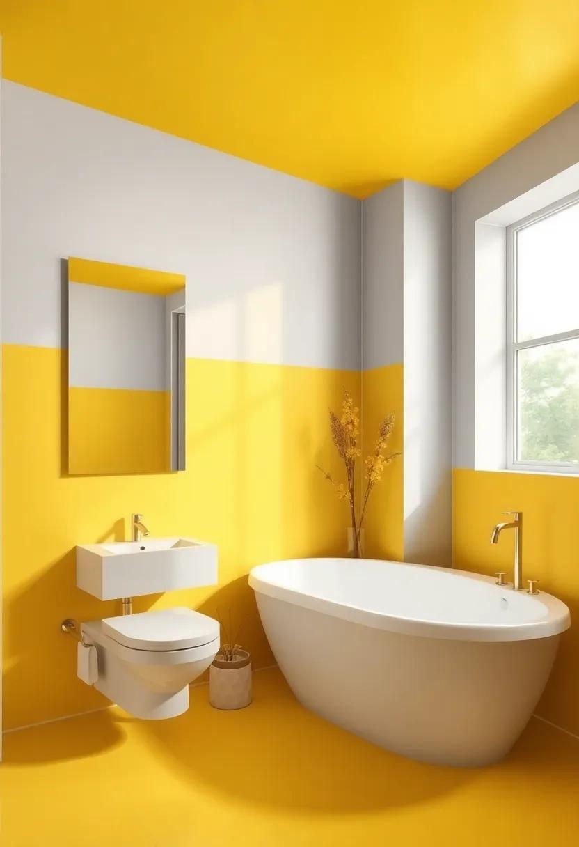 Bright and Cheerful: Exploring the ​Power of Yellow and‌ Gray for a Vibrant‍ Bathroom