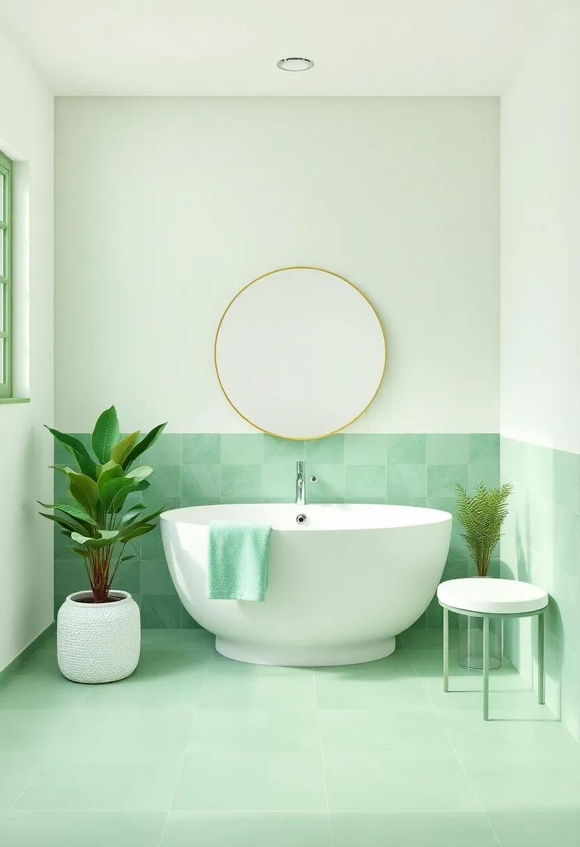 Fresh‍ Greens: Invigorating Spaces ⁣with ⁣Mint and ‌Cream Combinations