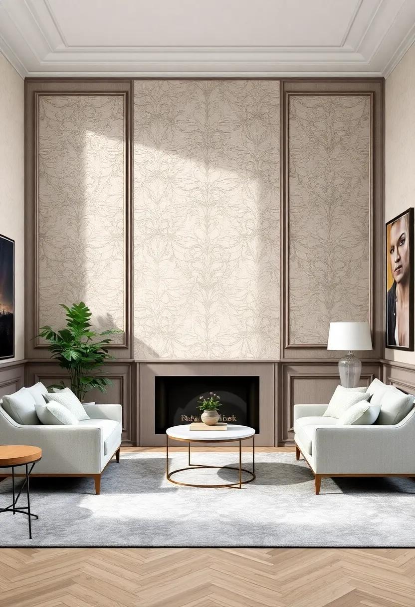 Luxurious⁣ Textures: Elevating Your Living Space with Wallpaper Finishes