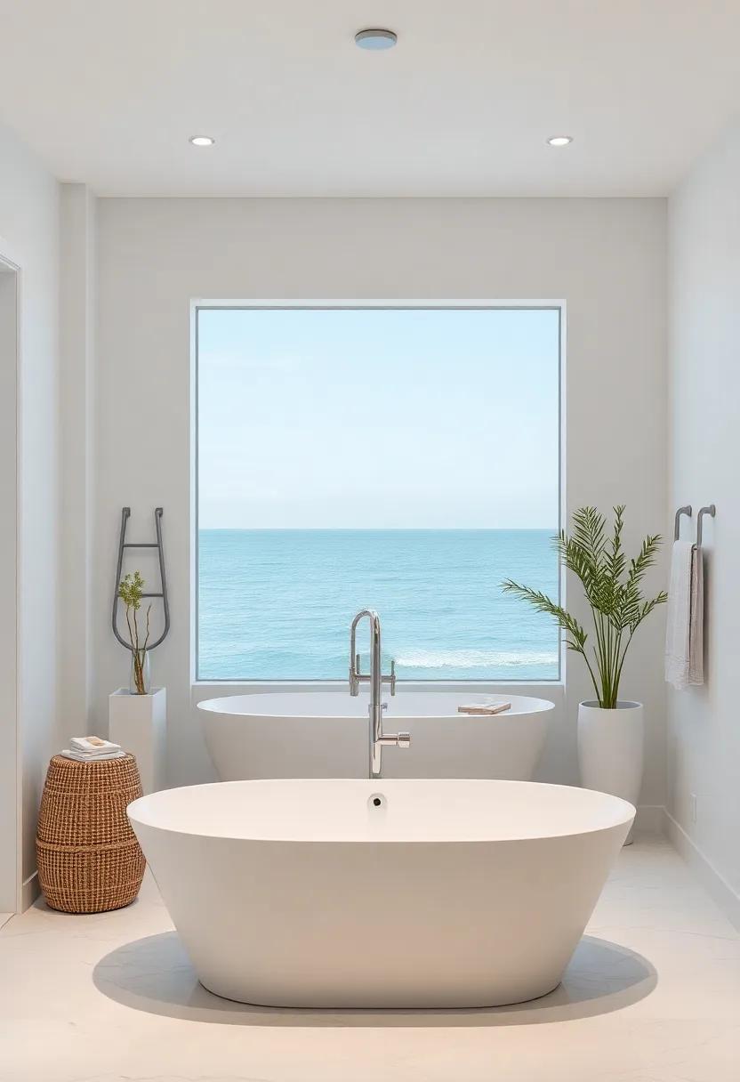 The Allure of Freestanding Tubs in Coastal Bathroom Settings