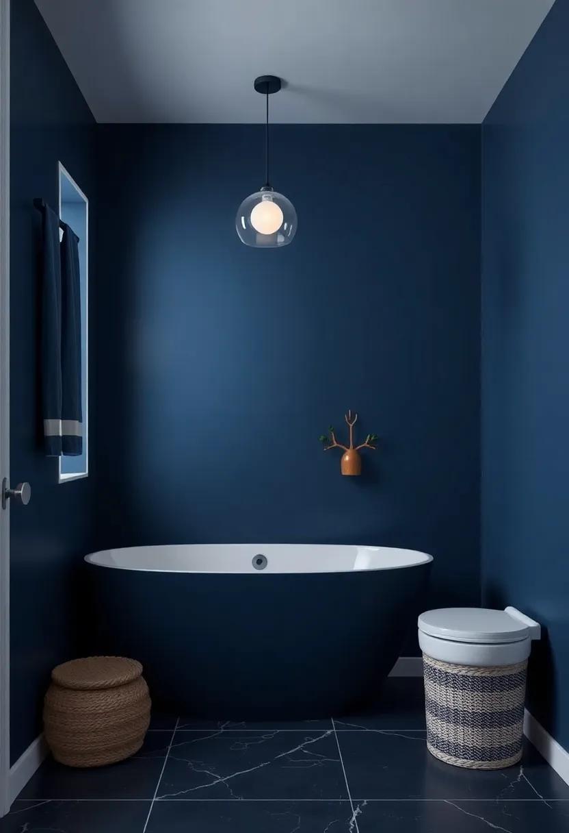 Exploring Navy Blue and its Calming Effect on Bathroom‍ Design