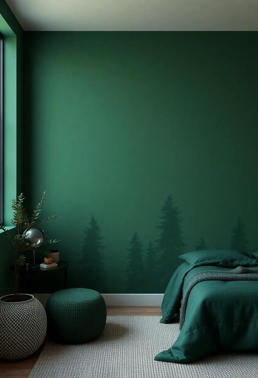 Transforming walls with Deep⁣ Forest Hues for a⁤ Bold​ Statement in a Teen ⁤Room