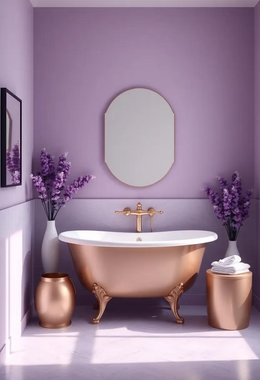 Creating a Serene Ambiance with Soft Lighting and Lavender Hues