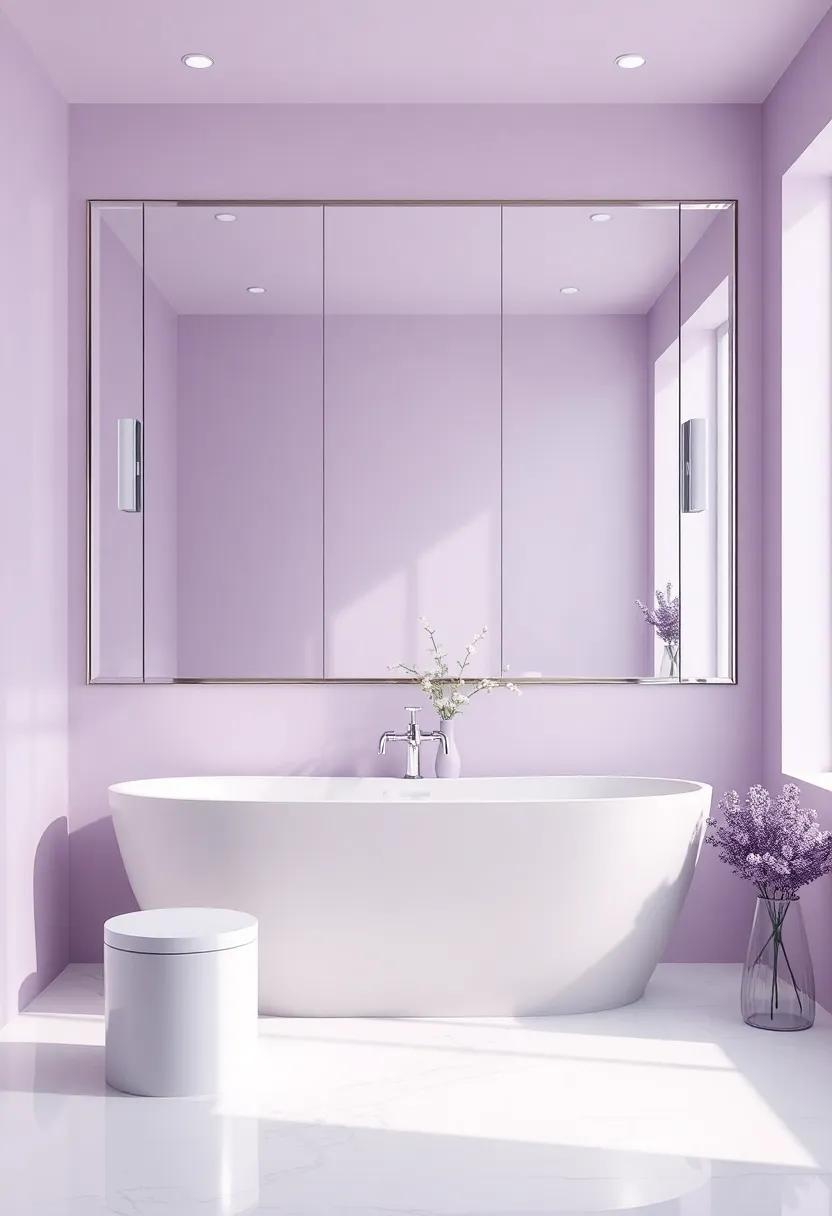 The Role of Mirrors: Reflections of‌ Beauty in ⁣Your Lavender Space