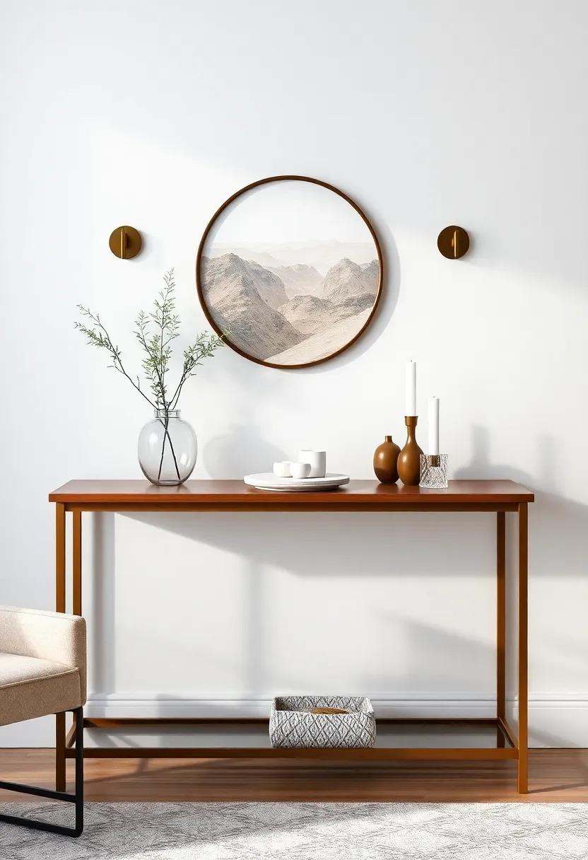 Mood-Setting Console Table Decor for Evening Gatherings