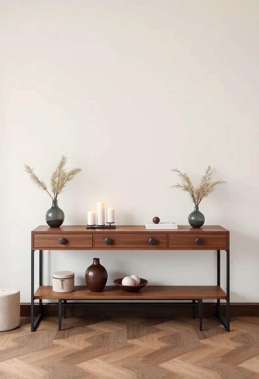 Layered Textures for ⁢a Cozy Console‌ Table Aesthetic