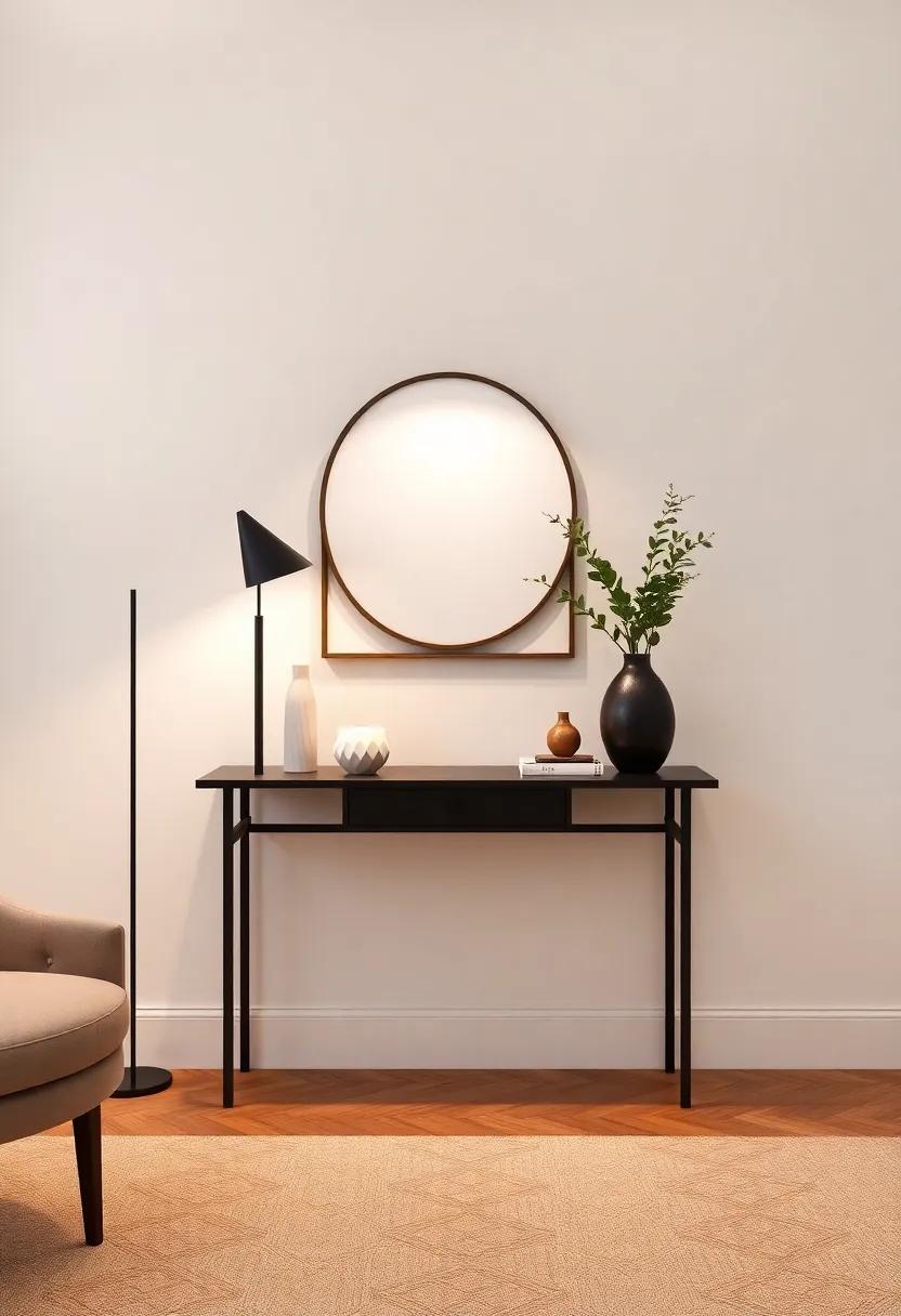 Creating a Focal Point with Statement lighting on ​Your‍ Console Table