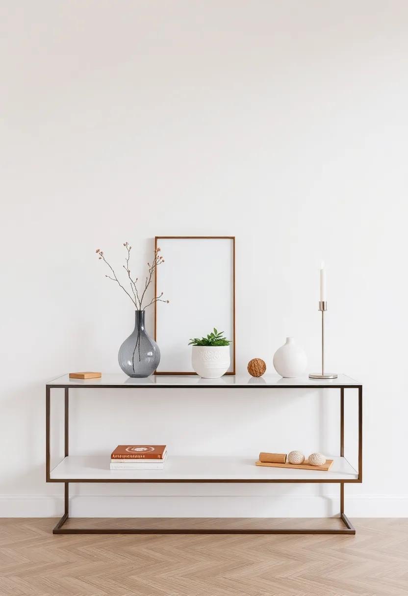 Playful Accessories ​for a ⁤Creative Console Table Display