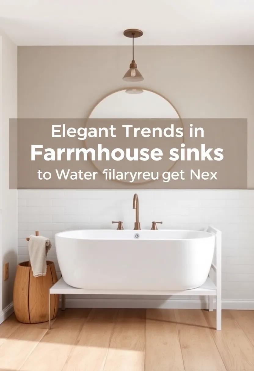 Elegant Trends in Farmhouse Sinks to Watch for Your Next ⁣Renovation