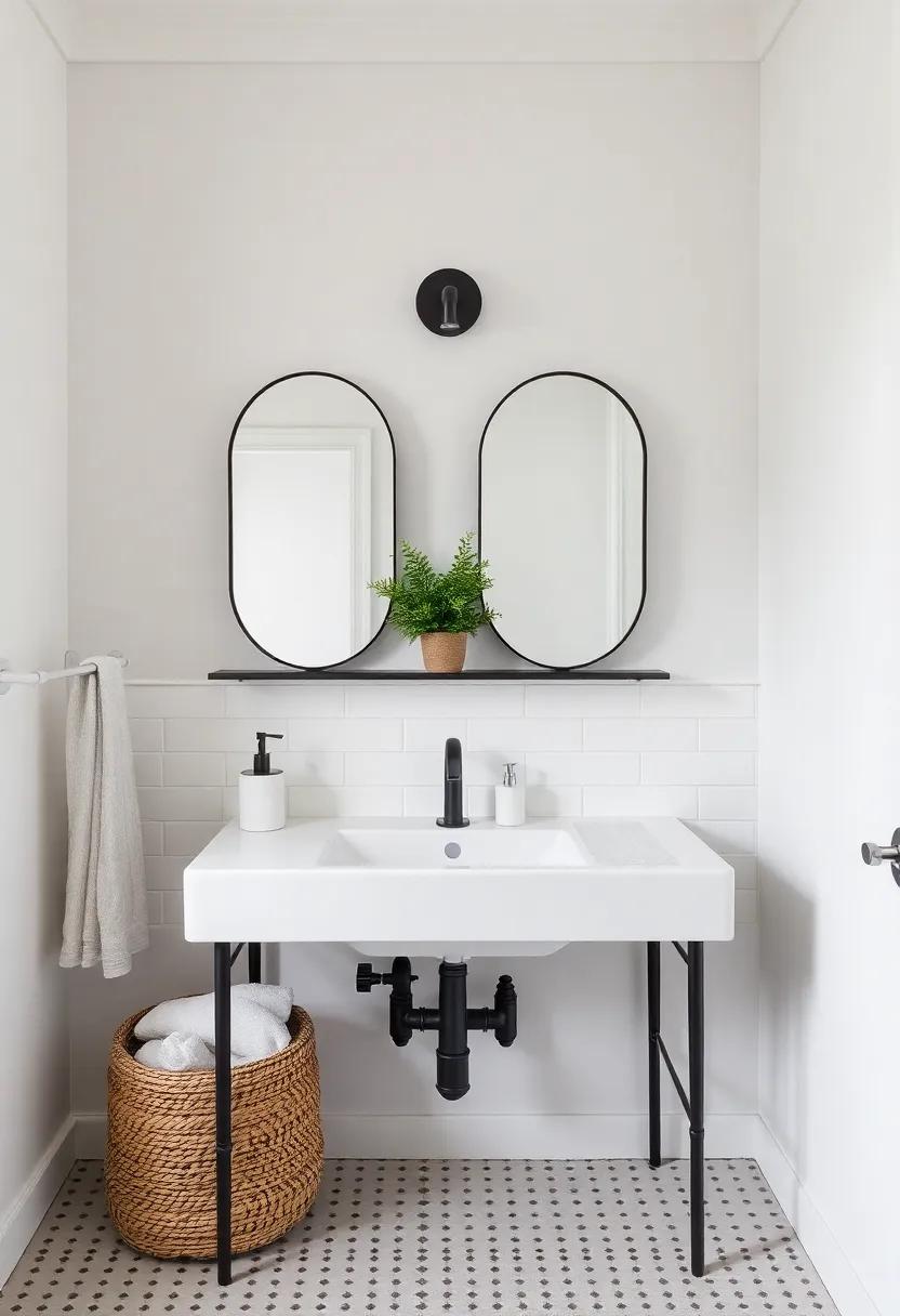 Embracing Industrial Elements ⁢for‍ a Unique Farmhouse Bathroom Look