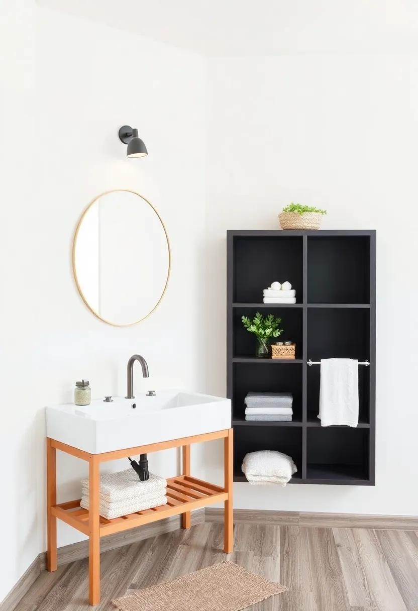 Smart Storage‍ Solutions to complement Your Farmhouse Bathroom Sink