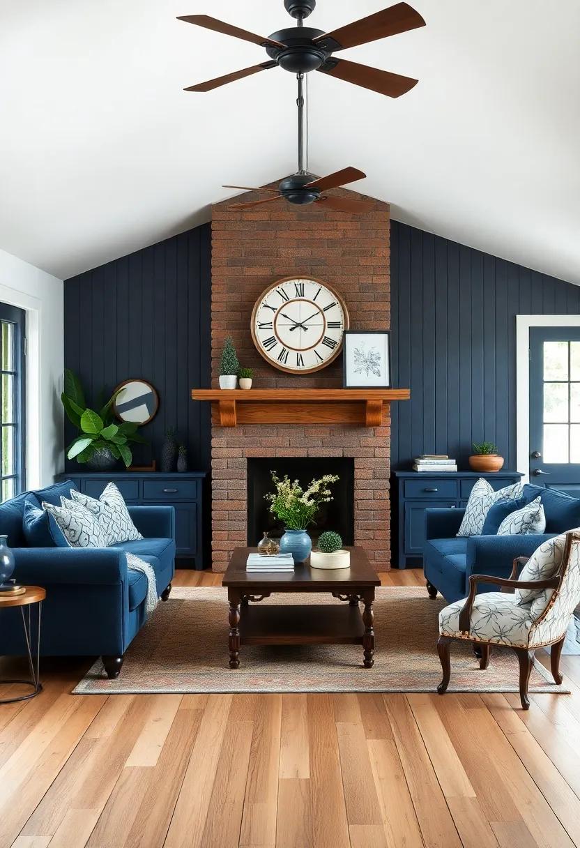 Mixing Vintage And Contemporary Deep Navy Blue Pieces For Eclectic Charm