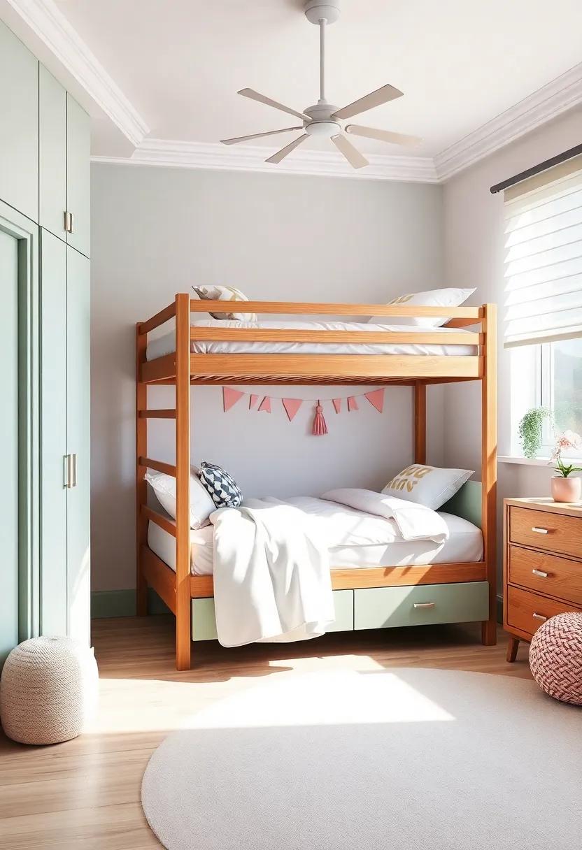 Charming Bunk Bed Designs that Transform Any Girls' Room‍ into a Dreamy Retreat