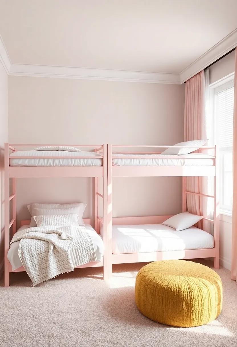 Creating a⁣ Boutique ⁤Feel Using Delicate Fabrics and Soft Textures with bunk Beds