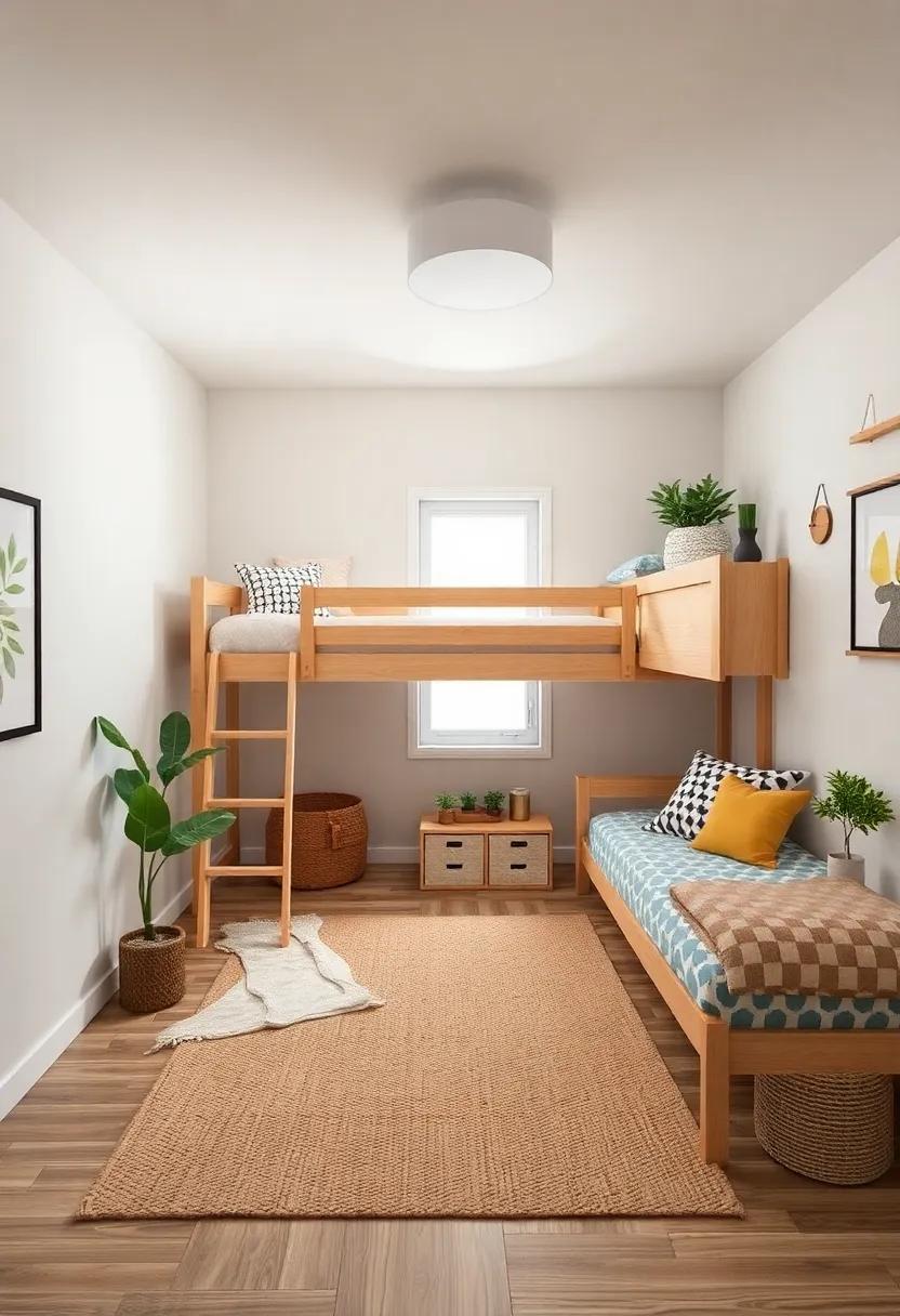 Inspiration ‍from⁢ Nature: ‍Incorporating Earthy Tones and ⁣Elements Around Bunk ‍Beds