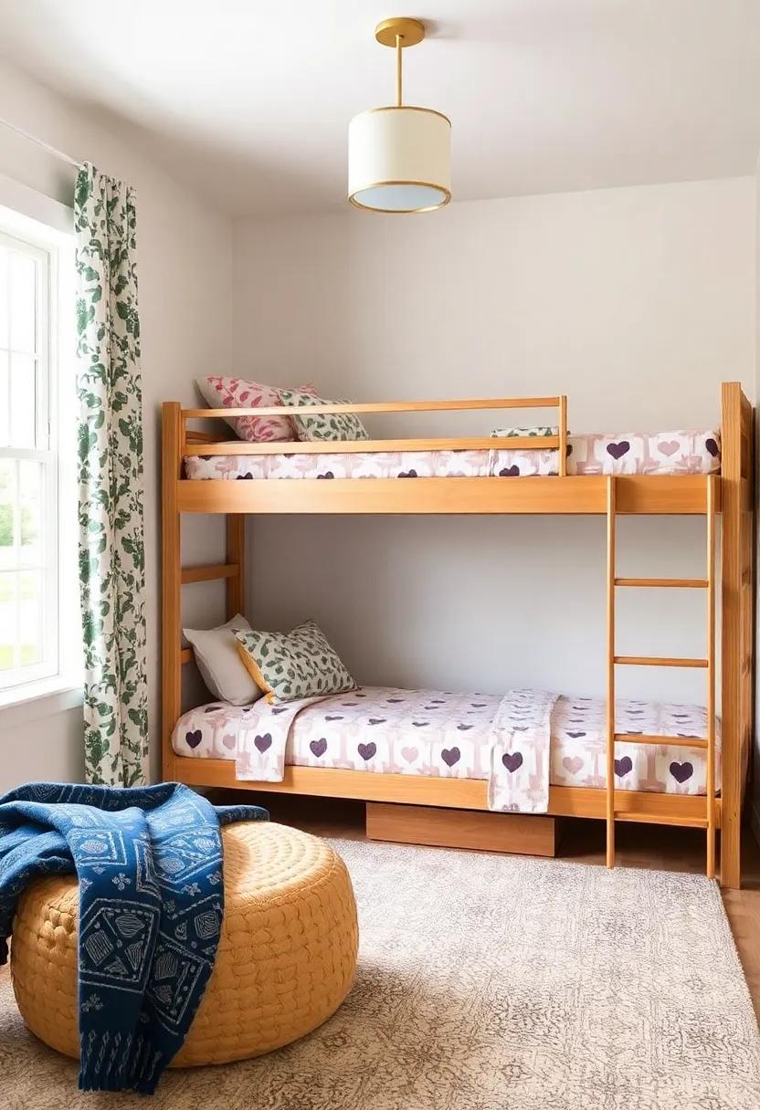 Mixing patterns and Textiles to Create ​a Fun Eclectic Vibe in Girls' Rooms