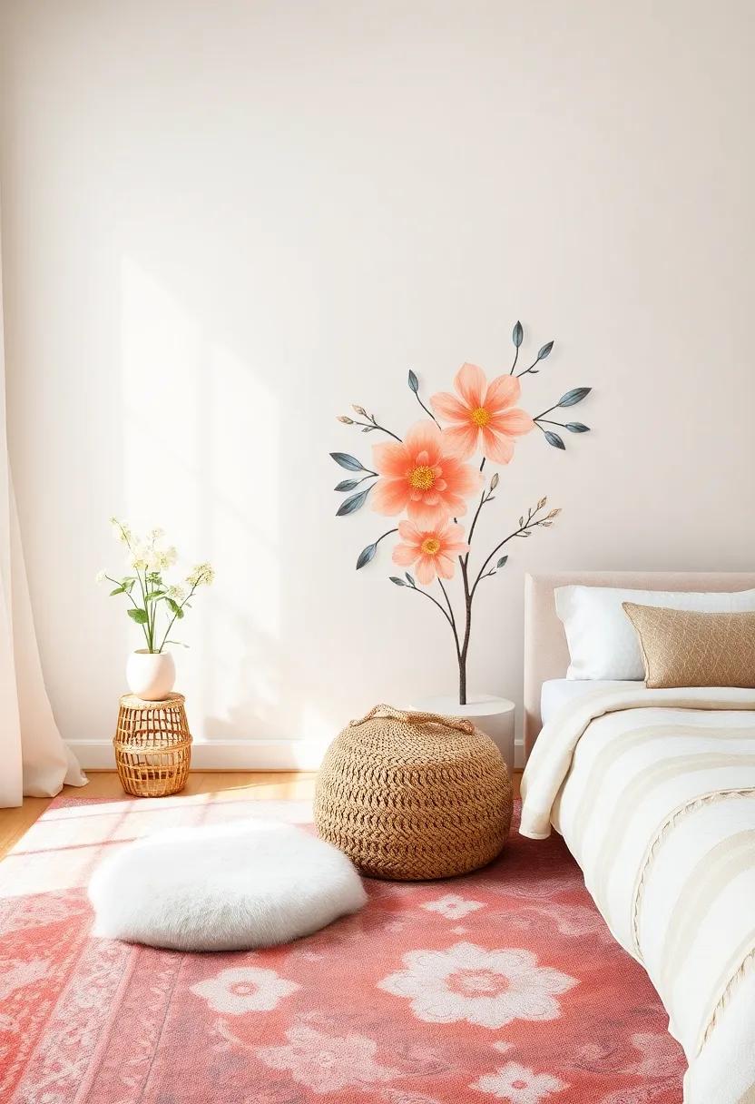 Floral Motifs to Infuse​ Natural ‌Beauty into a Young Girl's Room