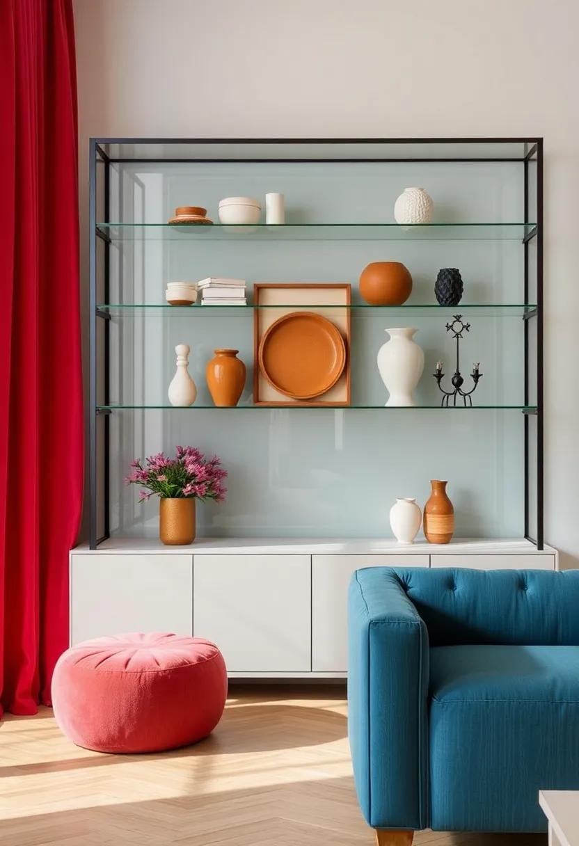 Colorful Accents:⁣ The ​Role of⁤ Accessories‌ in Glass Shelf Display