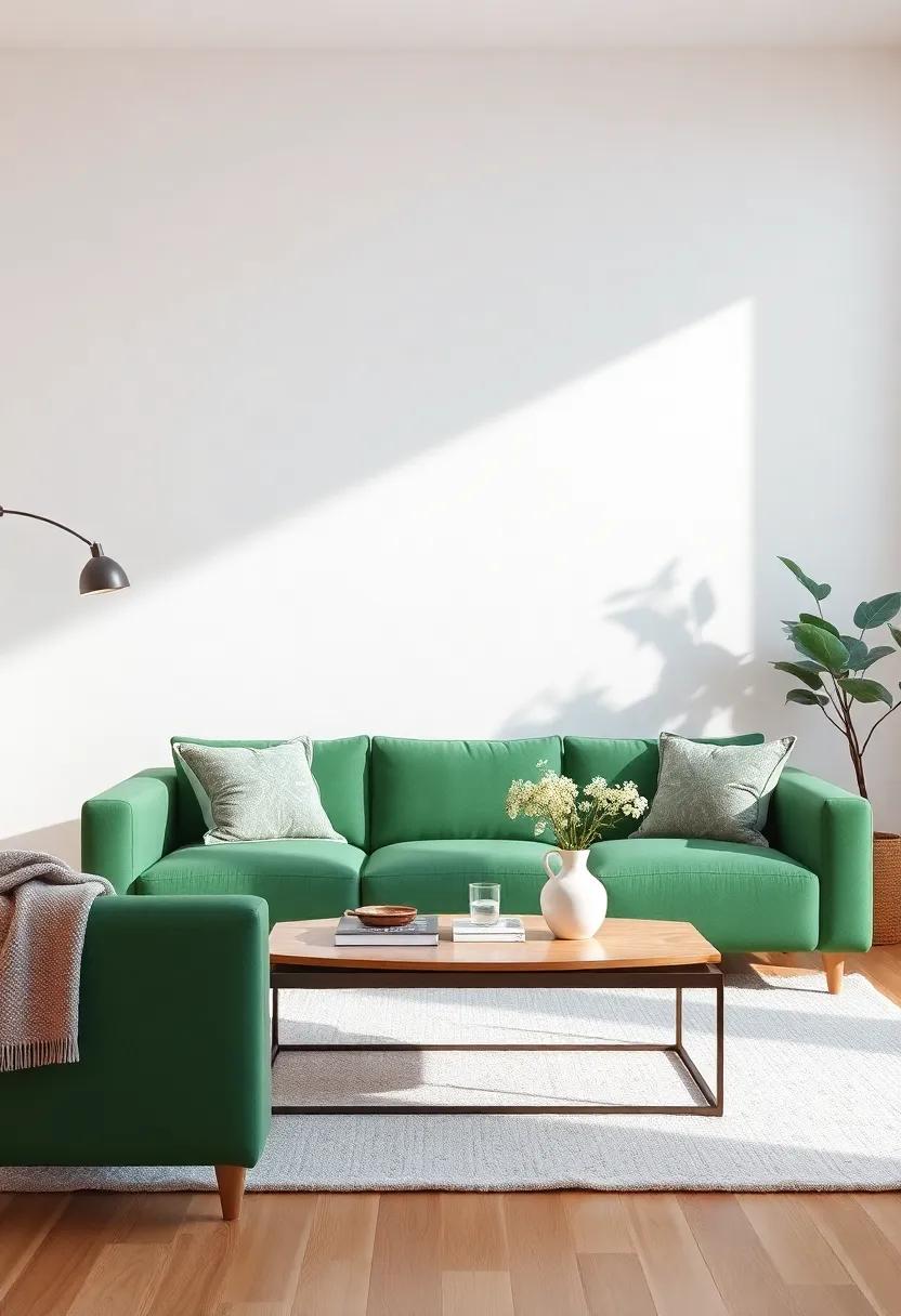 Finding the ⁤Right ⁢Coffee Table to Accent Your Green Couch Elegantly